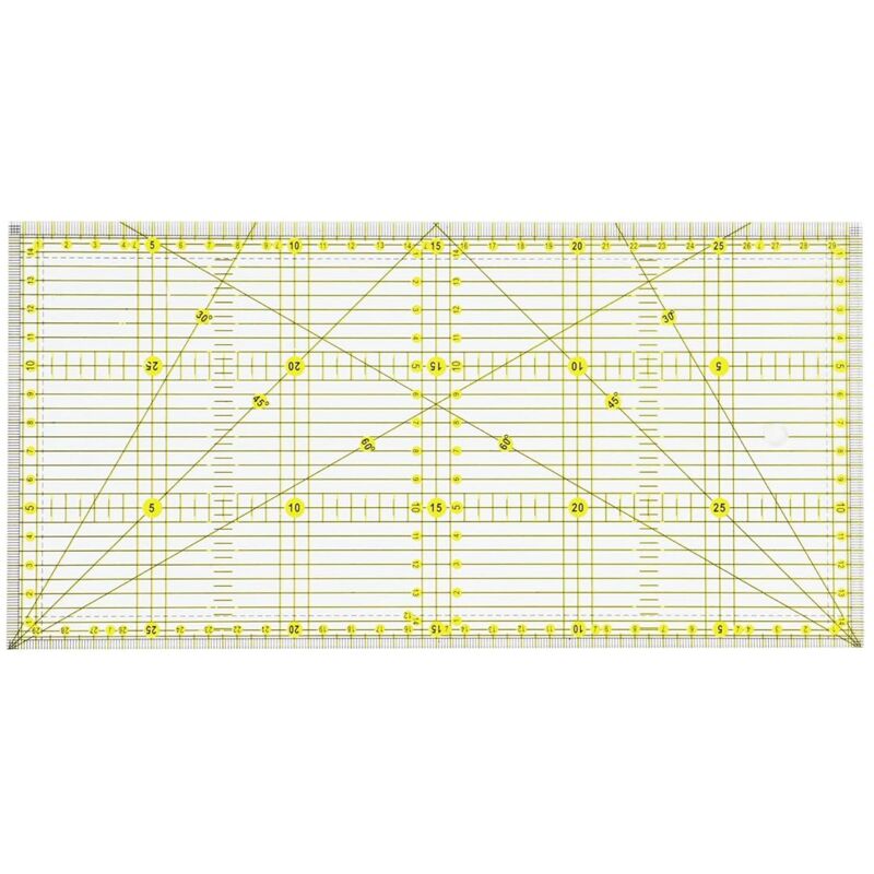 foto del prodotto righello patchwork 15 x 30 cm con indicazioni angolari, righello da cucito preciso per quilting, cucito e patchwork