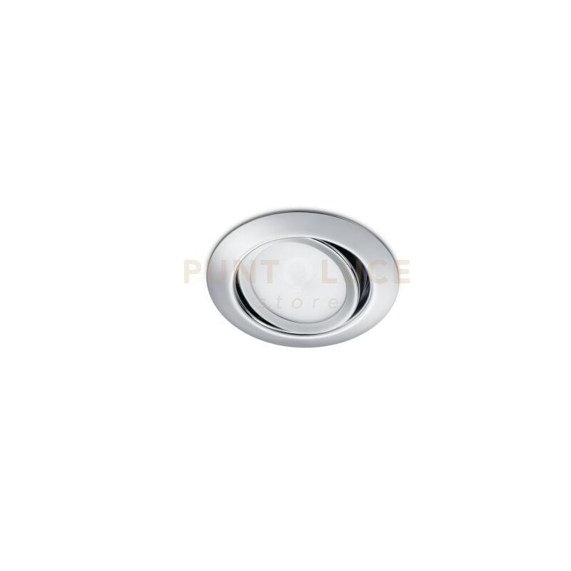 foto del prodotto rila faretto da incasso led 5w 450lm, 3000k rotondo orientabile cromato diam. 8,2cm