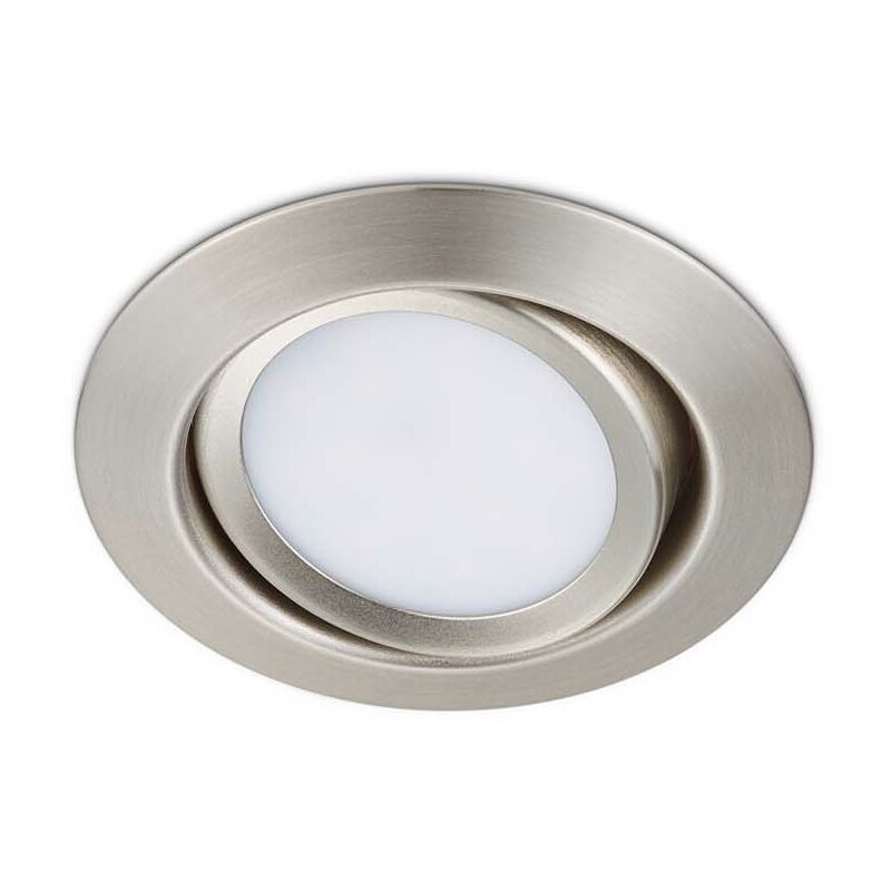 foto del prodotto rila faretto da incasso led rotondo orientabile acciaio diam. 8,2cm