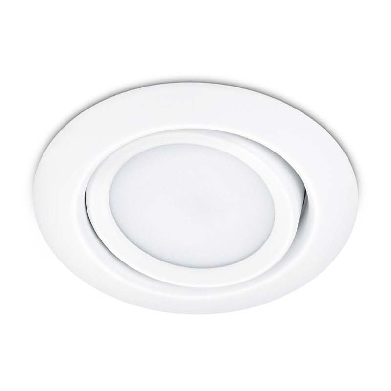 foto del prodotto rila faretto da incasso led rotondo orientabile bianco diam. 8,2cm