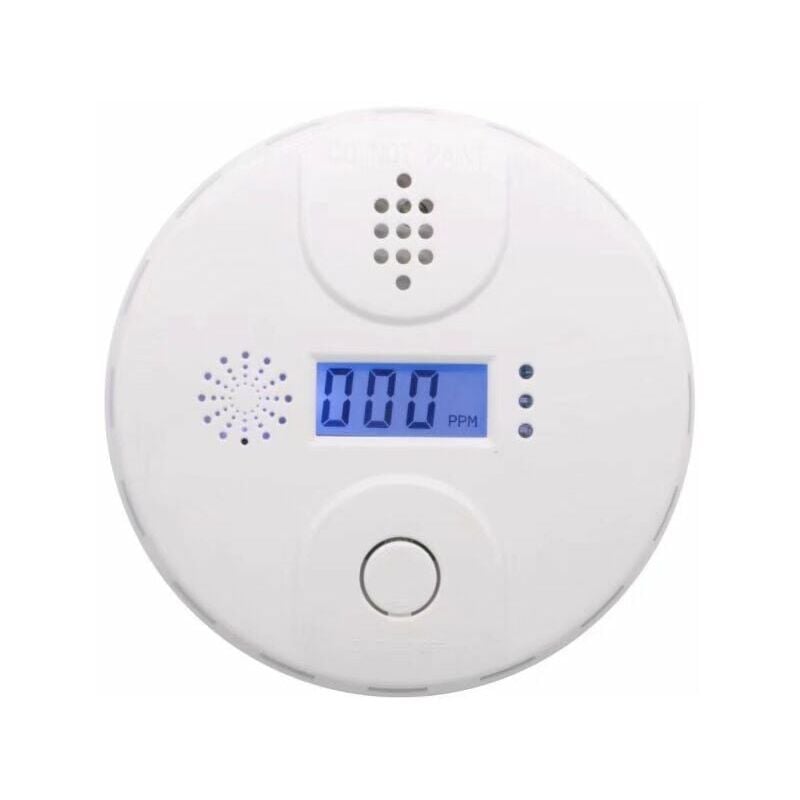 foto del prodotto rilevatore di monossido di carbonio co, allarme di gas monossido di carbonio, suono di allarme display lcd 85 db, conforme allo standard din 1
