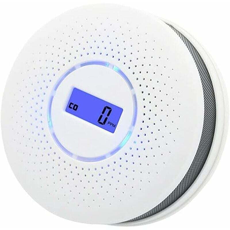 foto del prodotto rilevatore di monossido di carbonio, rilevatore di fumo, allarme di fumo di monossido di carbonio domestico, display digitale lcd ad alta precisione