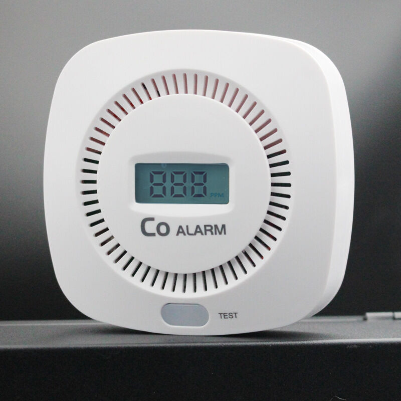 foto del prodotto rilevatore di monossido di carbonio, rilevatore di monossido di carbonio con display digitale e allarme acustico da 85 db, alimentato a batteria,