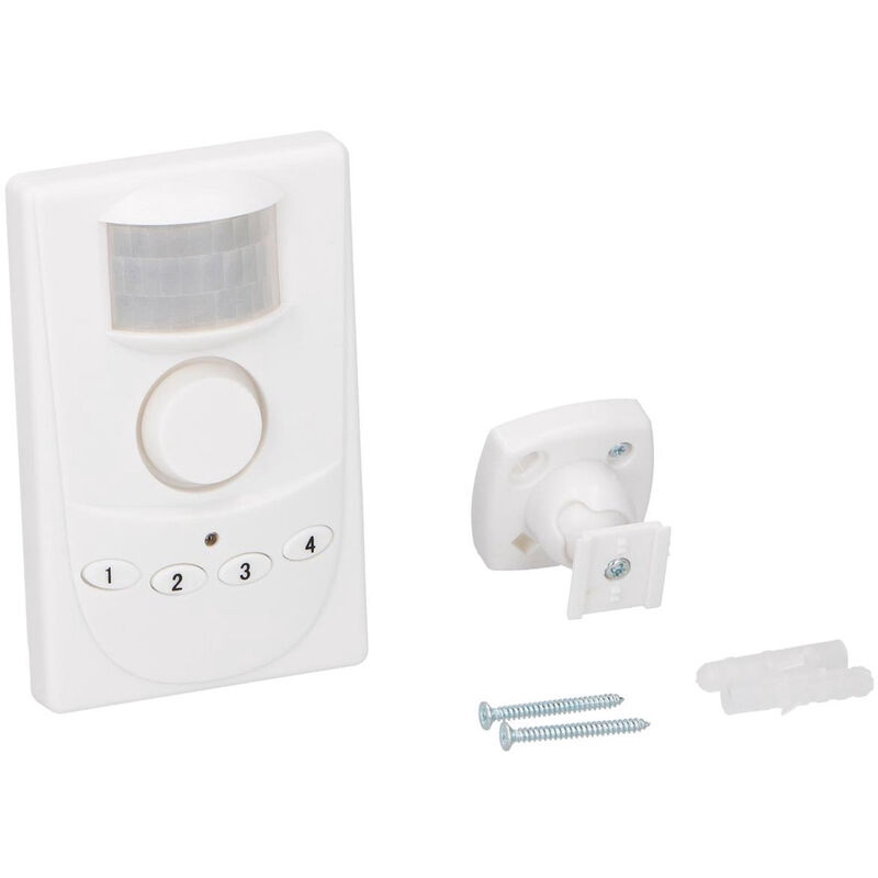 foto del prodotto rilevatore di movimento wireless con allarme e codice 4 cifre 100 db portata 5 m