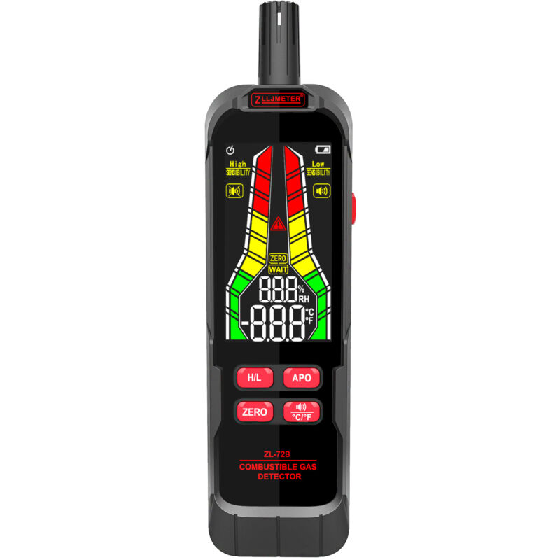 foto del prodotto rilevatore di perdite di gas combustibile portatile tester di perdite di gas naturale analizzatore di concentrazione di gas combustibile portatile