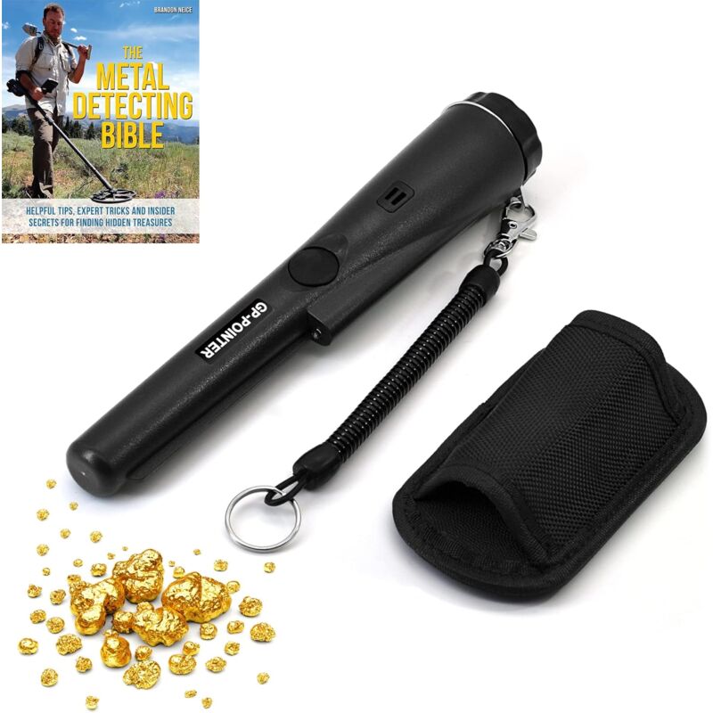 foto del prodotto rilevatore metalli portatili impermeabile alta sensibilit 360 rileva oro, argento, rame,monete, gioielli,rilevatore di metalli per bambini e