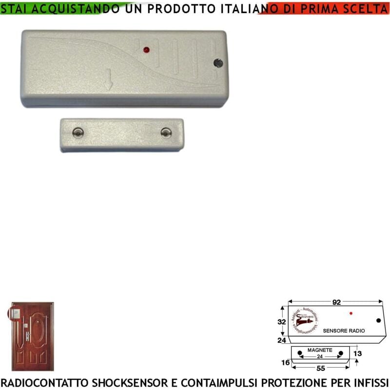 foto del prodotto rilevatori di movimento doppia tecnologia radio tenda 3 pezzi codice secur lisa64 antifurto wireless sensore infrarosso microonda