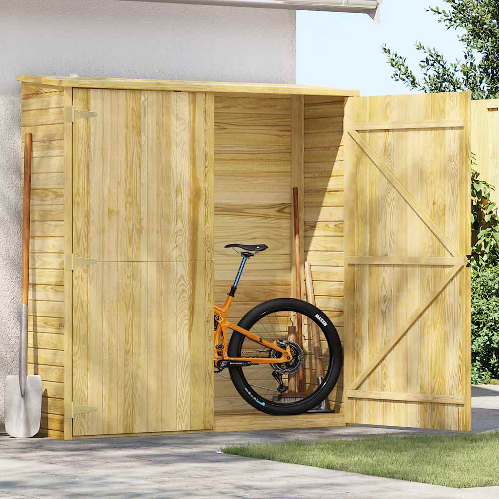 foto del prodotto rimessa attrezzi da giardino 163x50x171 cm in pino impregnato cod mxl 52756
