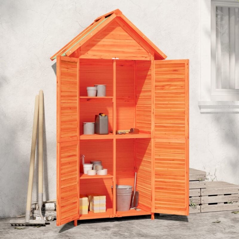 foto del prodotto rimessa da giardino marrone 89x52,5x175 cm legno massello pino vidaxl