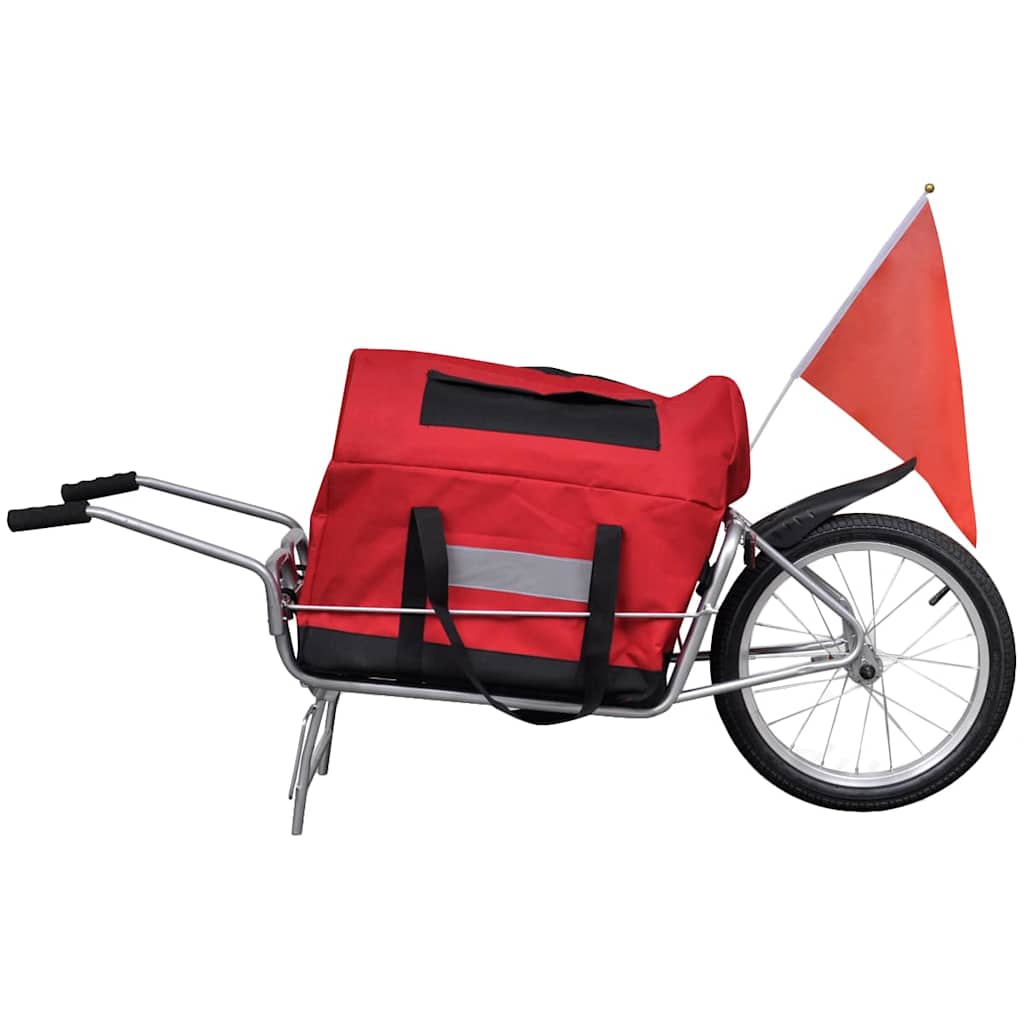 foto del prodotto rimorchio bicicletta con una ruota e borsa cod mxl 66721
