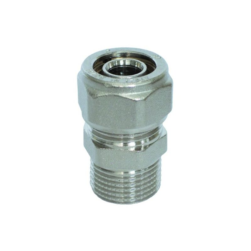 foto del prodotto rinaldi e pettinaroli - raccordo diritto maschio per tubo multistrato completo di kit 1 26 pettinaroli