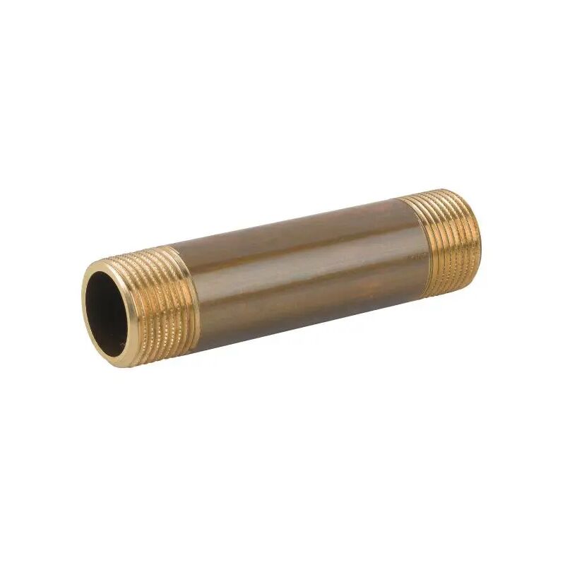 foto del prodotto rinaldi e pettinaroli tronchetto in ottone giallo maschio maschio filetto corto serie c012 3 8 x 100