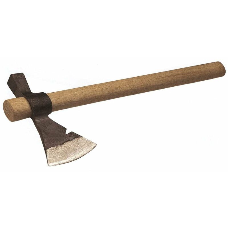 foto del prodotto rinaldi - picozzino con testa a martello in acciaio temprato e manico in legno 500 gr