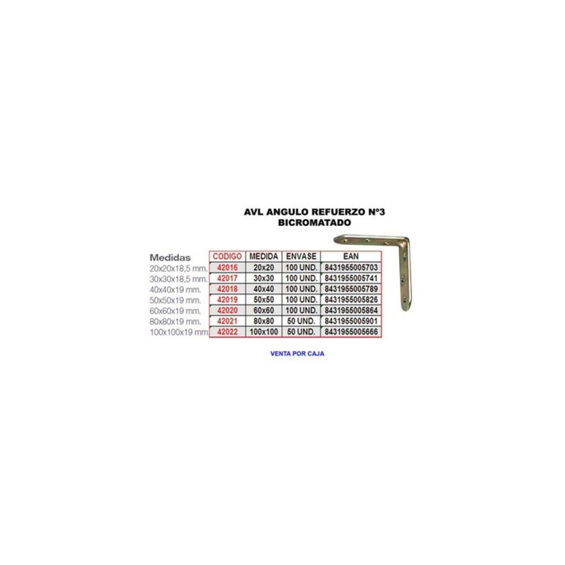 foto del prodotto rinforzo bicromato avl angolo 80x80