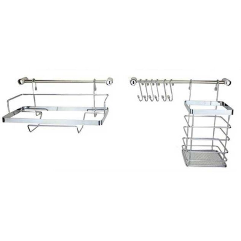 foto del prodotto ringhiera cucina 10 elementi metlex mx-4540 argento