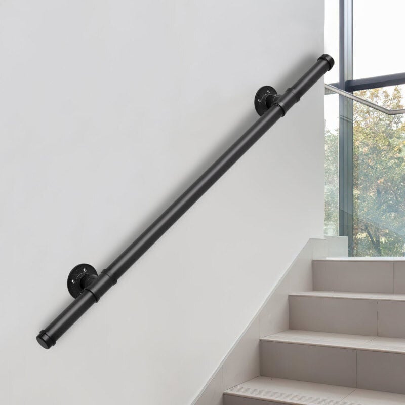 foto del prodotto ringhiera per scale corrimano antiscivolo in metallo acciaio zincato ringhiera per scale in ghisa per uso interno esterno 100cm swanew
