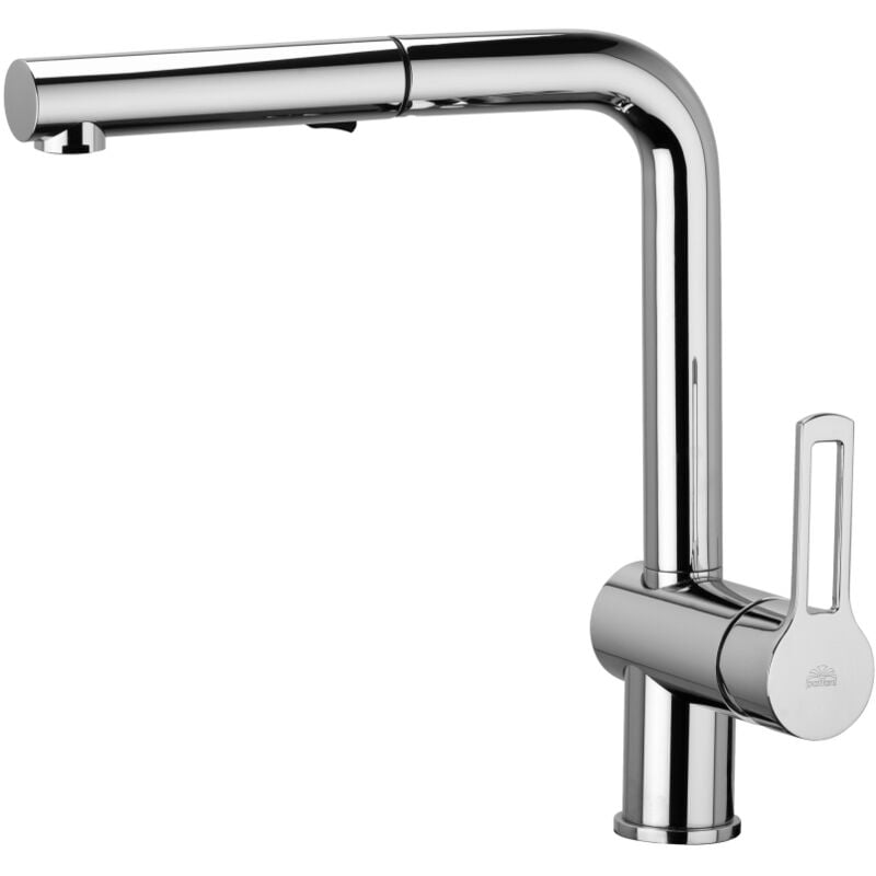 foto del prodotto ringo west miscelatore lavello monoforo con canna orientabile cromato codice prod rin285cr paffoni