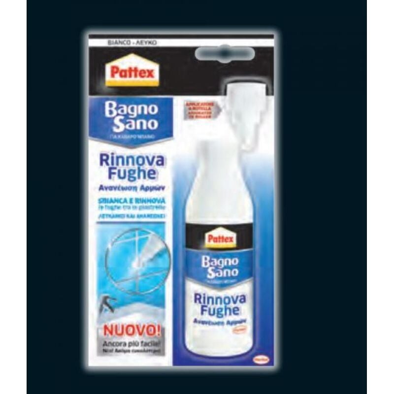 foto del prodotto rinnova fughe pattex bagno sano bianco 125 ml sbianca e rinnova