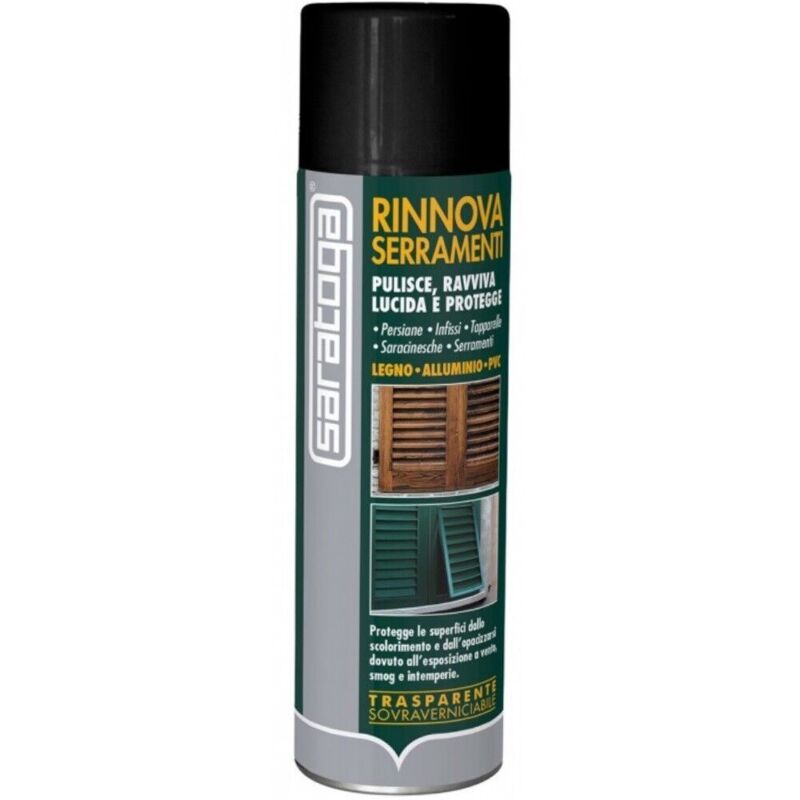 foto del prodotto rinnova serramenti pulisce ravviva lucida 500ml legno alluminio pvc saratoga
