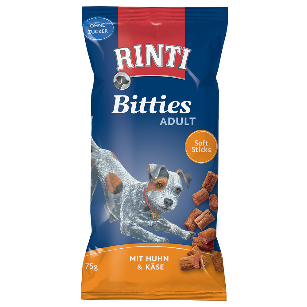 foto del prodotto rinti bitties adult snack per cani 75 g pollo formaggio