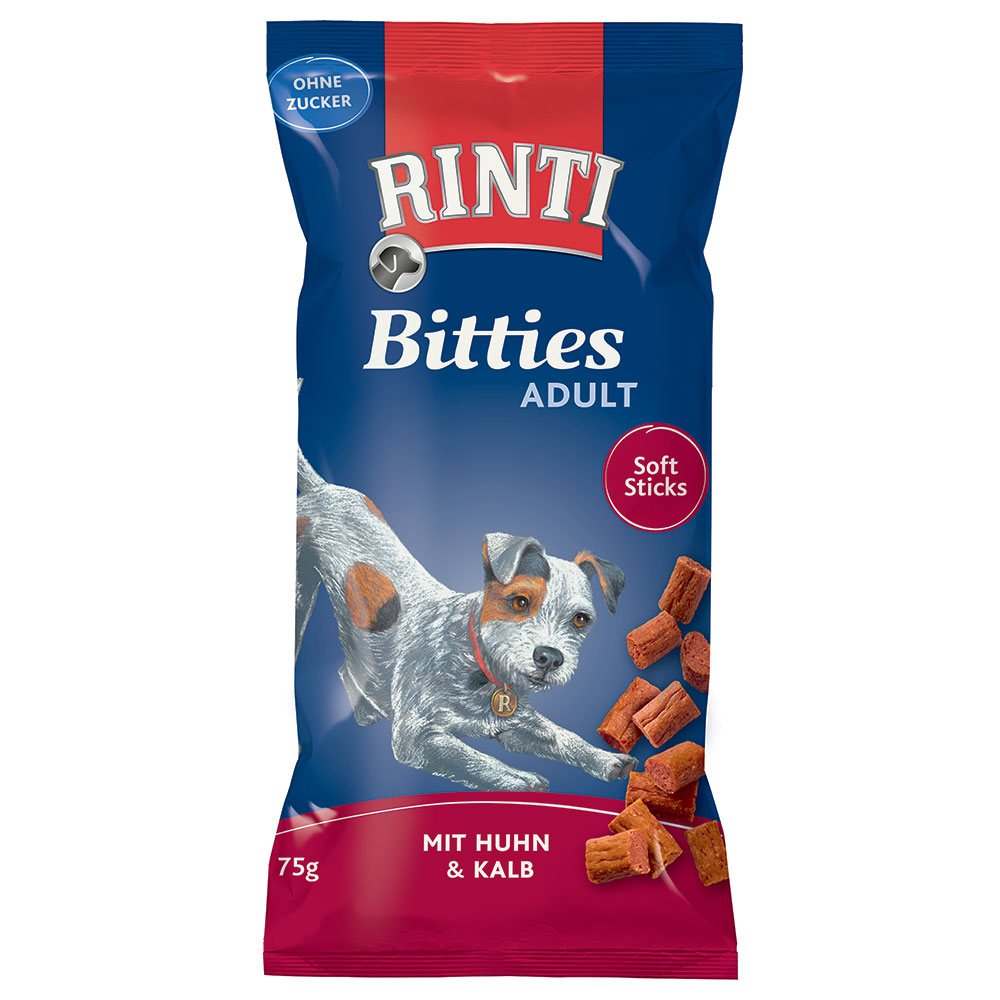 foto del prodotto rinti bitties adult snack per cani 75 g pollo vitello