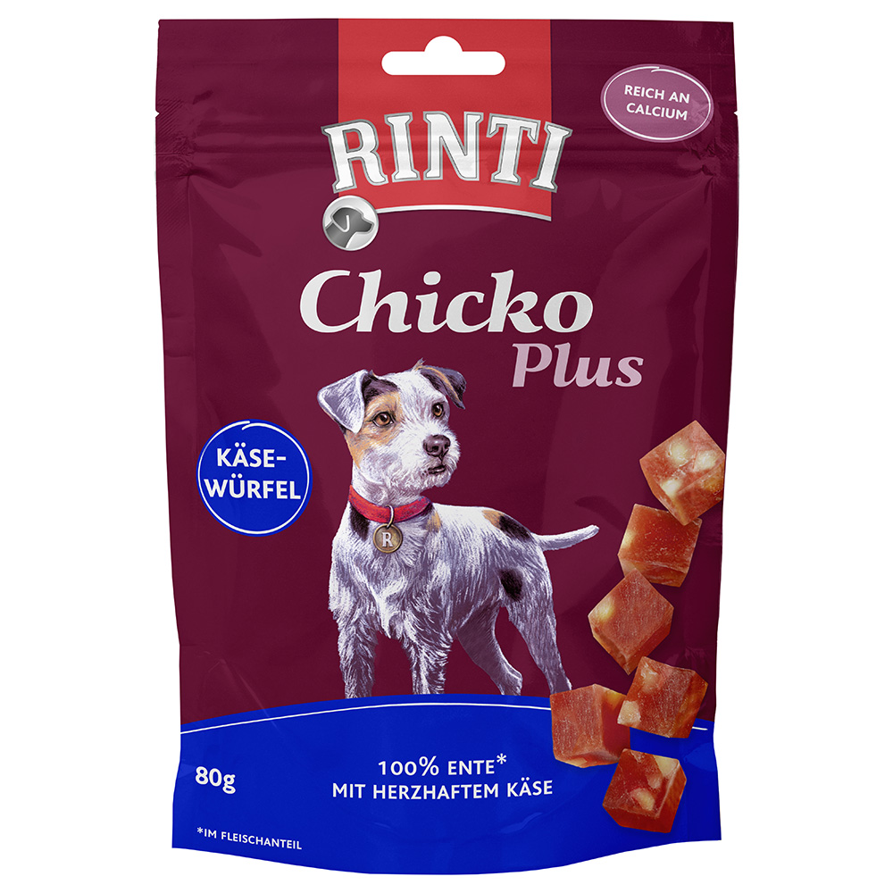 foto del prodotto rinti chicko plus cubetti di formaggio anatra 80 g