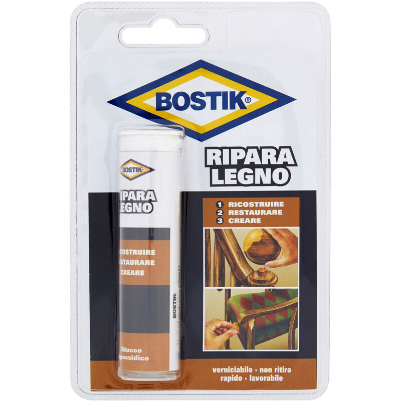 foto del prodotto ripara legno stucco epossidico bicompenente 56 gr d2443 bostik