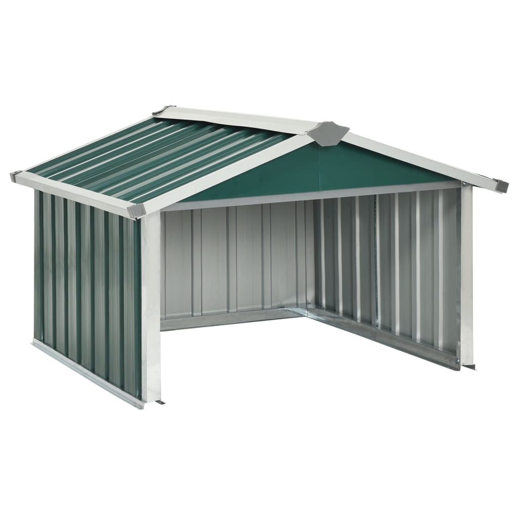 foto del prodotto riparo da giardino per robot tagliaerba 92 x 97 x 63 cm verde acciaio zincato 02 0022395