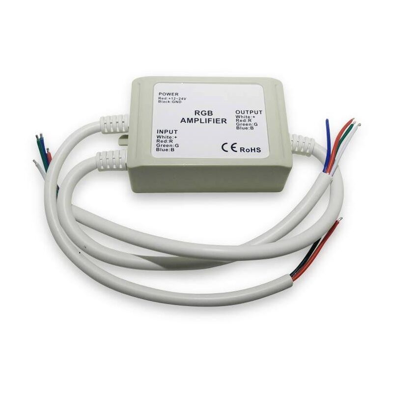 foto del prodotto ripetitore amplificatore di segnale rgb tenuta stagna 12 24v dc