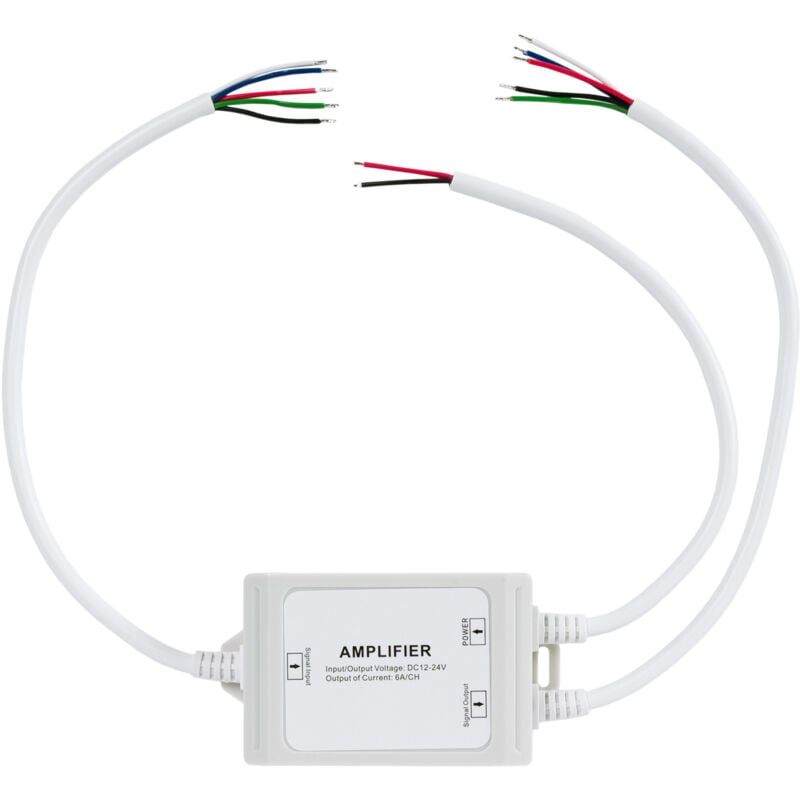 foto del prodotto ripetitore amplificatore di segnale rgbw tenuta stagna 12 24v