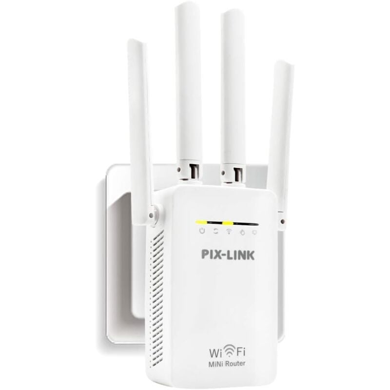 foto del prodotto ripetitore wifi amplificatore di segnale 4 antenne esterne 2.4ghz alta velocit 300mbs wi fi