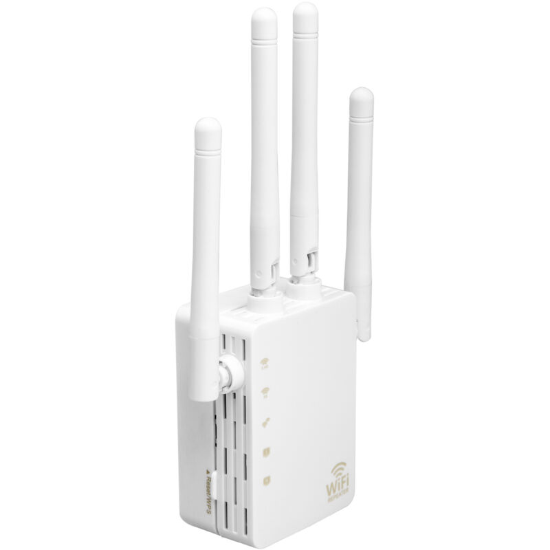 foto del prodotto ripetitore wifi, amplificatore di segnale wifi 5g dual band 1200 mbps pi veloce, adatto alle famiglie, l extender remoto copre 8.500 piedi quadrati
