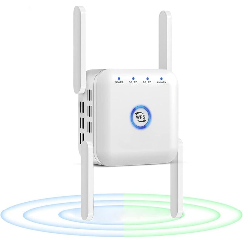 foto del prodotto ripetitore wifi, ripetitore wifi 5g, amplificatore wifi 2.4g, amplificatore segnale wifi, router, amplificatore internet wifi a lungo raggio da 1200