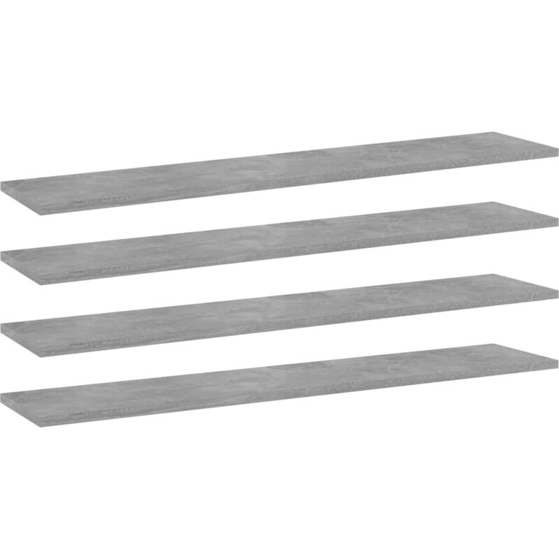 foto del prodotto ripiani libreria 4pz grigio cemento 100x20x1,5cm multistrato vidaxl