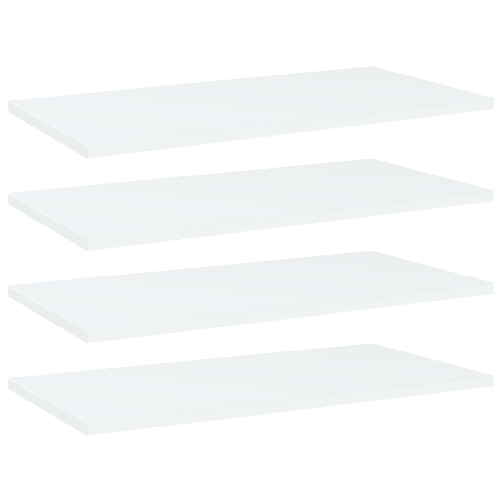 foto del prodotto ripiani per libreria 4 pz bianchi 60x30x1,5 cm truciolato cod mxl 55495