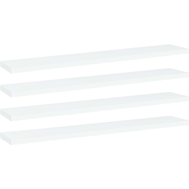 foto del prodotto ripiani per libreria 4pz bianchi 60x10x1,5 cm legno multistrato - vidaxl