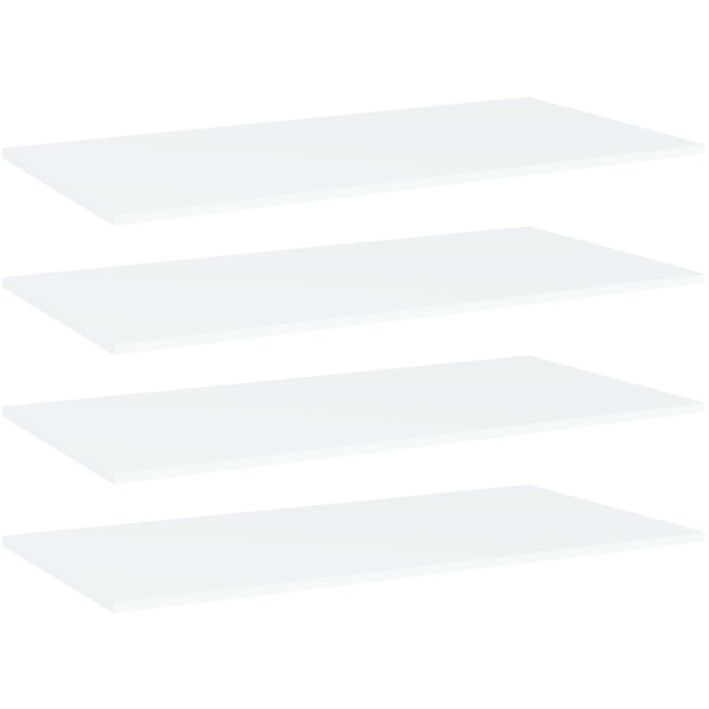 foto del prodotto ripiani per libreria 4pz bianchi 80x20x1,5 cm legno multistrato