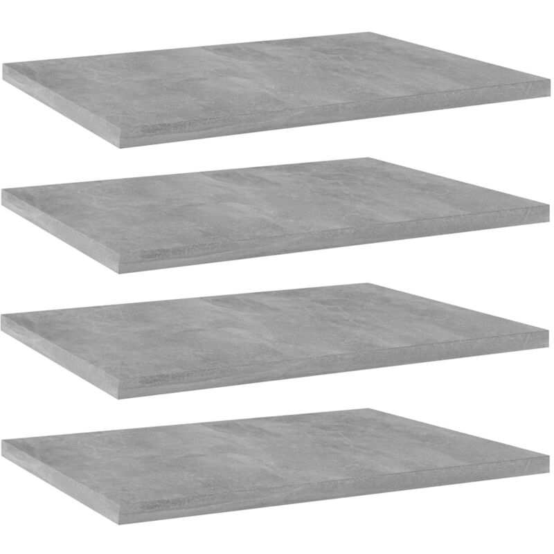 foto del prodotto ripiani per libreria 4pz grigio cemento 40x30x1,5cm multistrato vidaxl