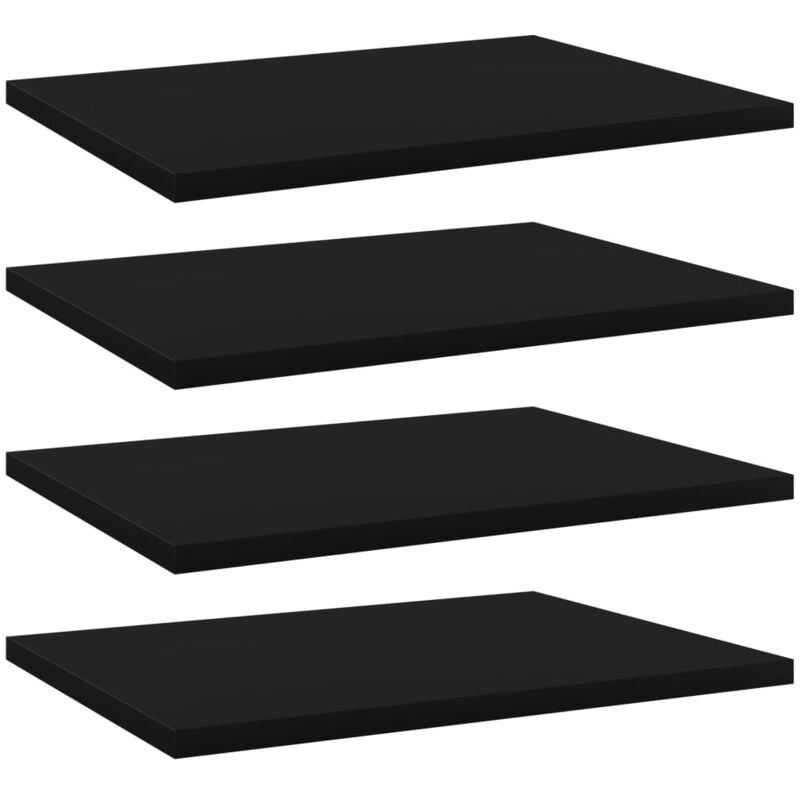 foto del prodotto ripiani per libreria 4pz neri 40x30x1,5cm in legno multistrato vidaxl