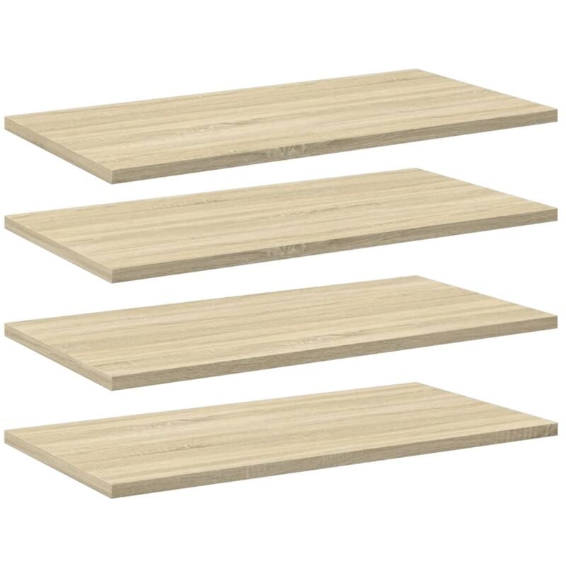 foto del prodotto ripiani per libreria 4pz rovere sonoma 60x30x1,5cm multistrato - vidaxl