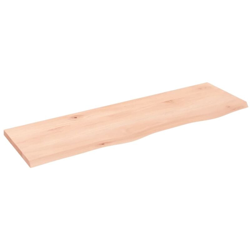 foto del prodotto ripiano a parete 100x30x2 cm legno massello rovere non trattato