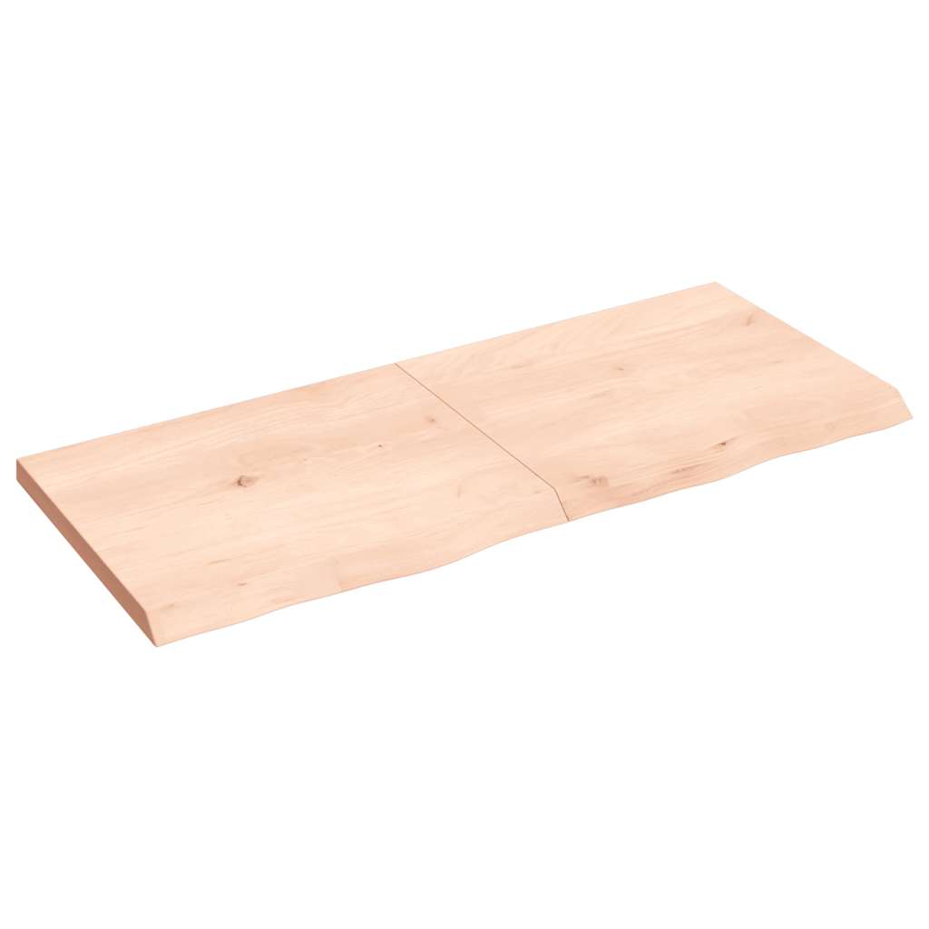 foto del prodotto ripiano a parete 120x50x 2 4 cm massello rovere non trattato