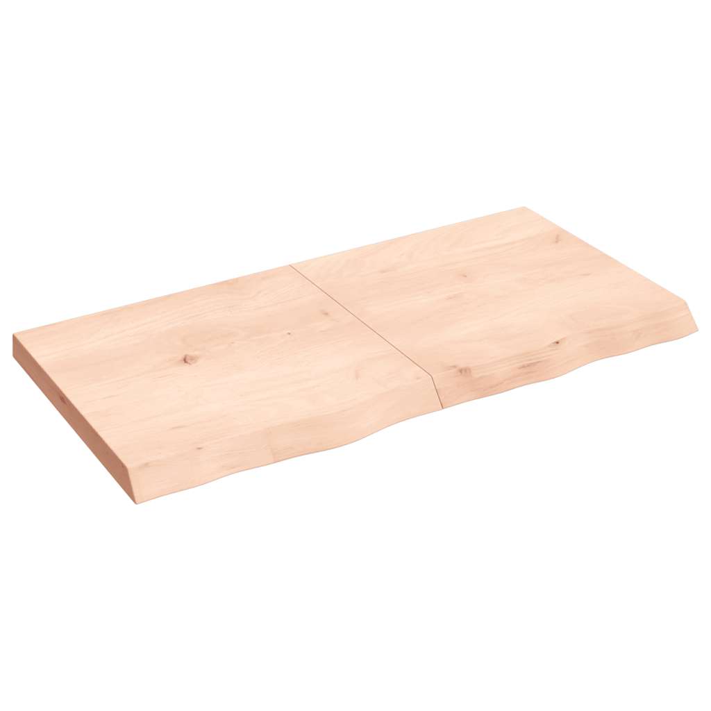 foto del prodotto ripiano a parete 120x60x 2 6 cm massello rovere non trattatocod mxl 95695