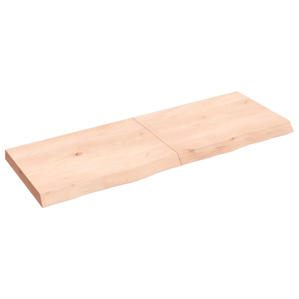 foto del prodotto ripiano a parete 140x50x 2 6 cm massello rovere non trattatocod mxl 95698
