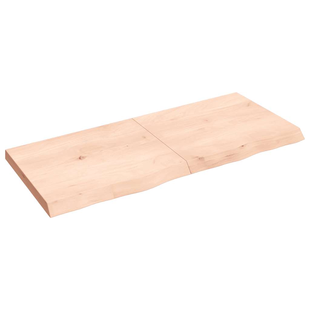 foto del prodotto ripiano a parete 140x60x 2 6 cm massello rovere non trattatocod mxl 95701