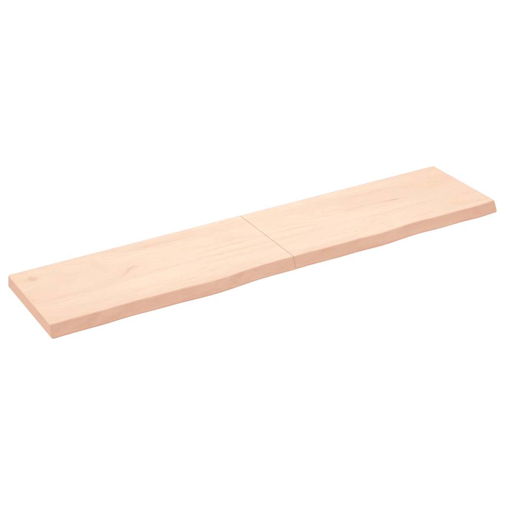 foto del prodotto ripiano a parete 180x40x 2 6 cm massello rovere non trattatocod mxl 71674