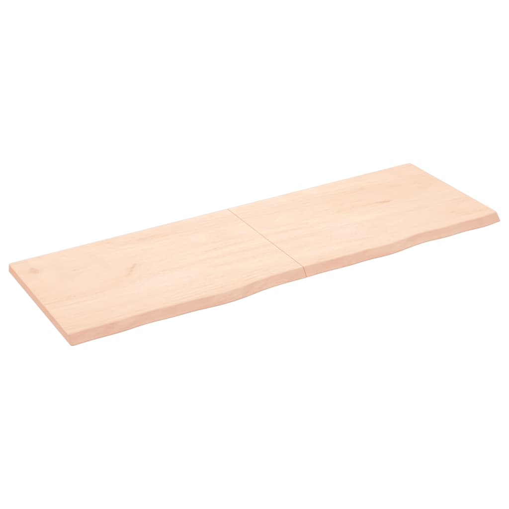 foto del prodotto ripiano a parete 180x60x 2 4 cm massello rovere non trattatocod mxl 71676