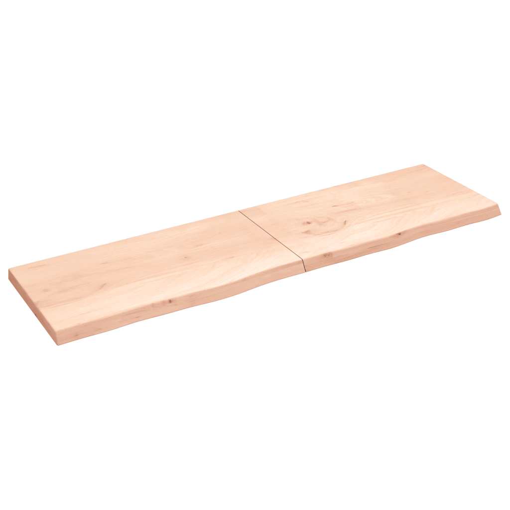 foto del prodotto ripiano a parete 220x60x 2 6 cm massello rovere non trattatocod mxl 119625