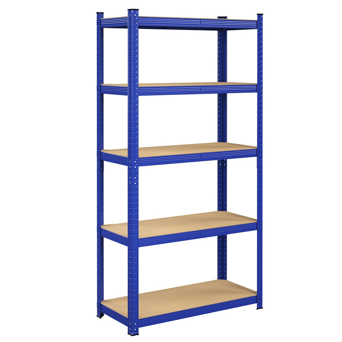 foto del prodotto ripiano in metallo per carichi pesanti 200 x 100 x 50 cm 5 livelli carico totale 875 kg (175 kg/livello) ripiano portaoggetti ripiani regolabili per cantina garage blu 12_0002716