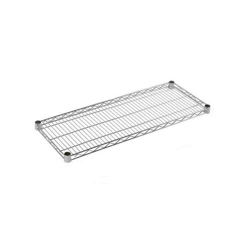 foto del prodotto ripiano leggero 35x60cm cromato per montanti 19mm